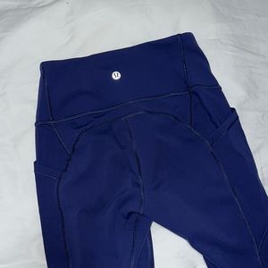 Blue lululemon leggings